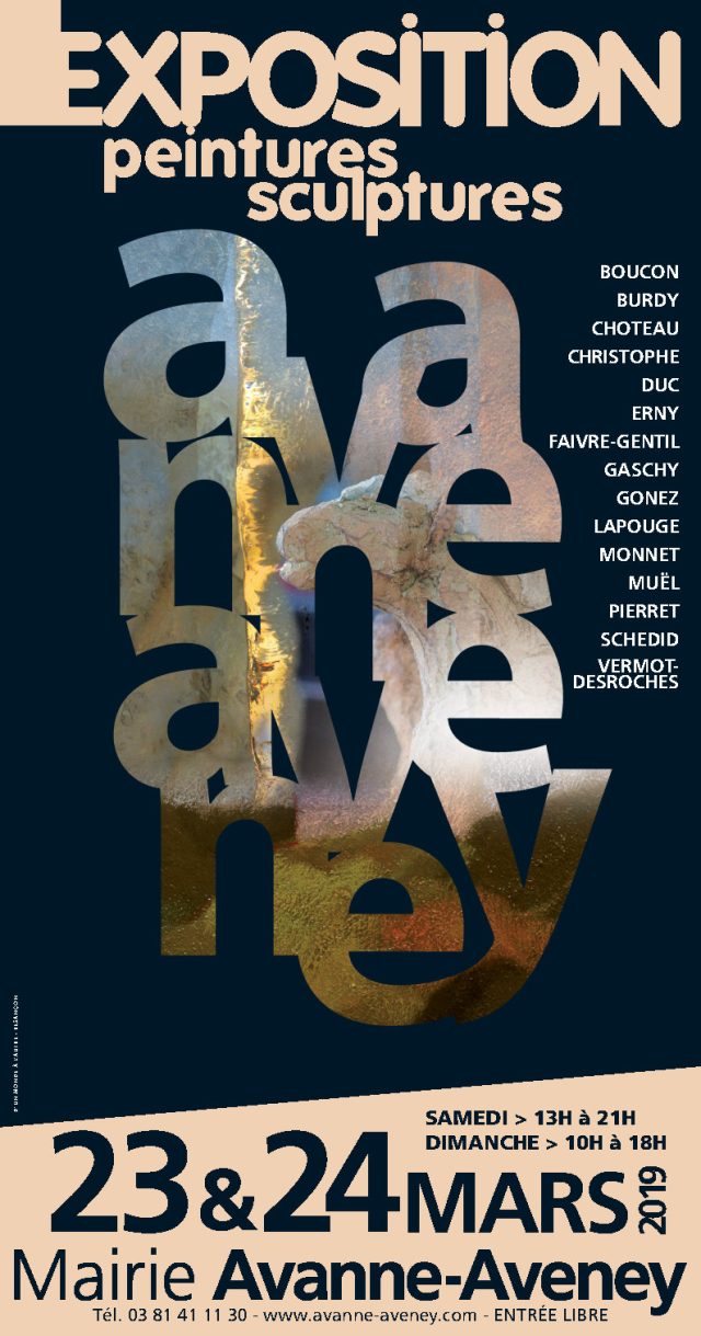 Affiche — Exposition à la mairie d’Avanne-Aveney