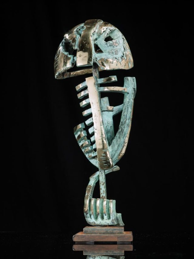 Effigie guerriere H 0.38 — sculpture de Paul Gonez